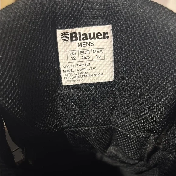 Blauer Men's Black Tactical Boots - Picture 5 of 7